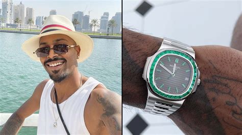 patek philippe hardik pandya watch|Patek Philippe nautilus platinum 5711.